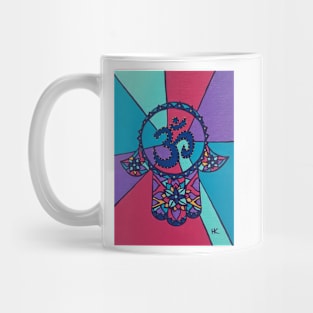 Om Hamsa by Harriette Knight Mug